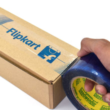 Roll of blue tape with Flipkart lJodoBoy for shipping purposes.