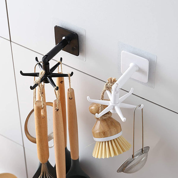 Kitchen 360 Rotatable Hook Rack